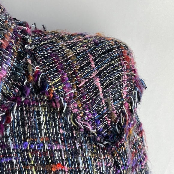 Chanel Rainbow tweed long fringe trim jacket - Picture 5 of 10